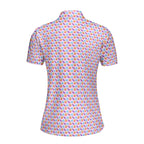 A Taste of Eggplant & Peach Funny Polo Shirt For Women 