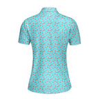 Funny Christmas Penises Pattern Funny Polo Shirt For Women 