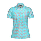 Funny Christmas Penises Pattern Funny Polo Shirt For Women 