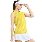 Banana Peel-Women Sleeveless Polo Shirt-Gerbera Prints