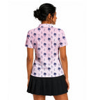 Funny Golf Stick Figures Pink Palm Tree