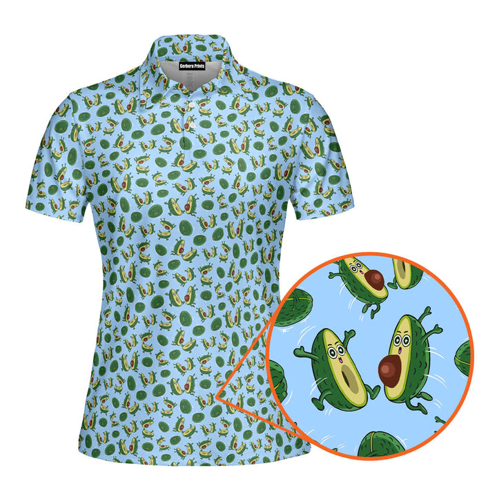 The Avocado Jump Funny Polo Shirt For Women