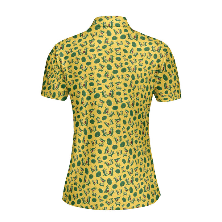 The Avocado Jump Funny Polo Shirt For Women