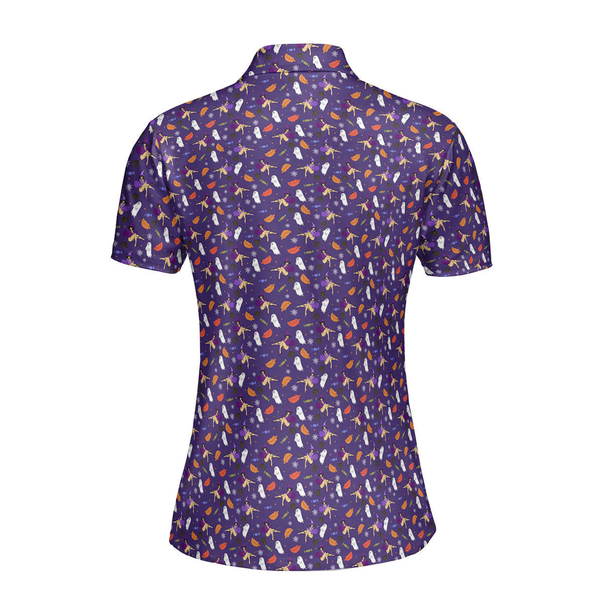 Seductive Witch-Polo Shirt For Women-Gerbera Prints