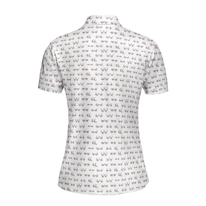 Chestnuts Roasting on an Open Fire Funny Polo Shirt For Women 