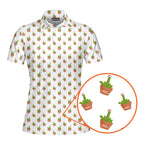 Cactus Merry Christmas Funny Polo Shirt For Women 