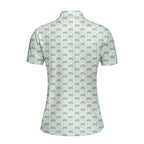 Merry Dickmas-Polo Shirt For Women-Gerbera Prints