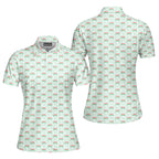 Merry Dickmas-Polo Shirt For Women-Gerbera Prints