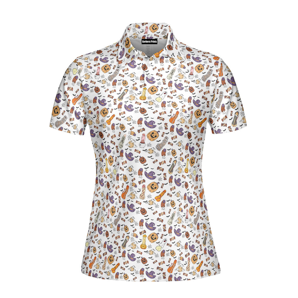 Trick or Meat Halloween Surprise Funny Polo Shirt For Women