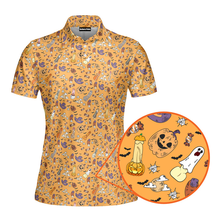 Trick or Meat Halloween Surprise Funny Polo Shirt For Women