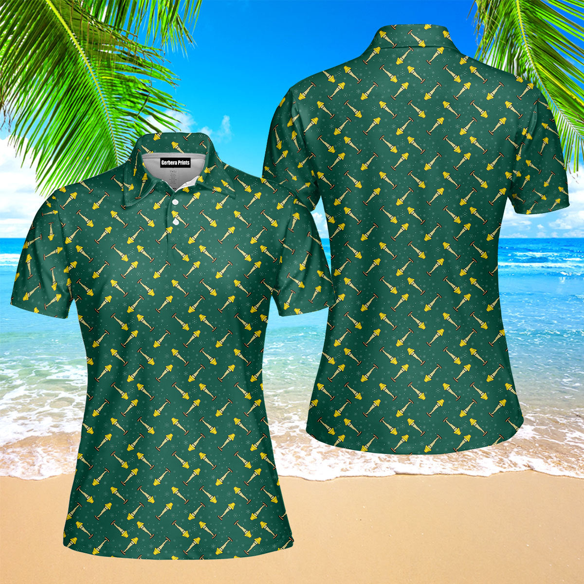 The Fragile Leg Lamp Christmas Funny Polo Shirt For Women 