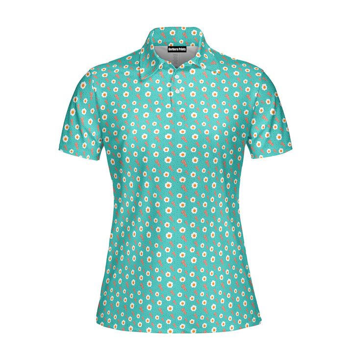 Breakfast Balls Funny Polo Shirt For Women 