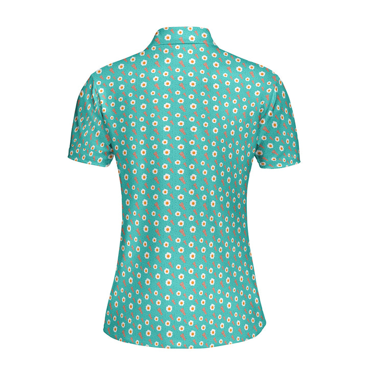 Breakfast Balls Funny Polo Shirt For Women 