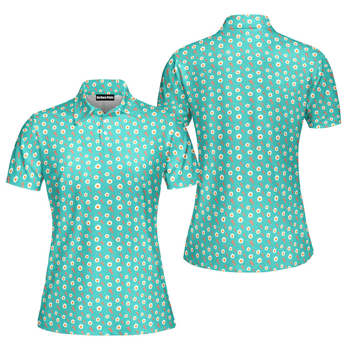 Breakfast Balls Funny Polo Shirt For Women 