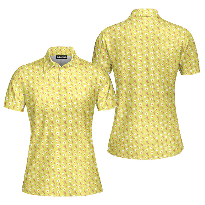 Breakfast Balls Funny Polo Shirt For Women 