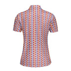 Colorful Blissful Stopper-Polo Shirt For Women-Gerbera Prints