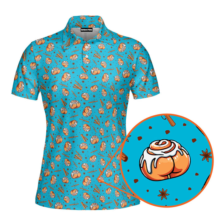 Cinnamon Roll Buns Cookie Cutter Funny Polo Shirt For Women