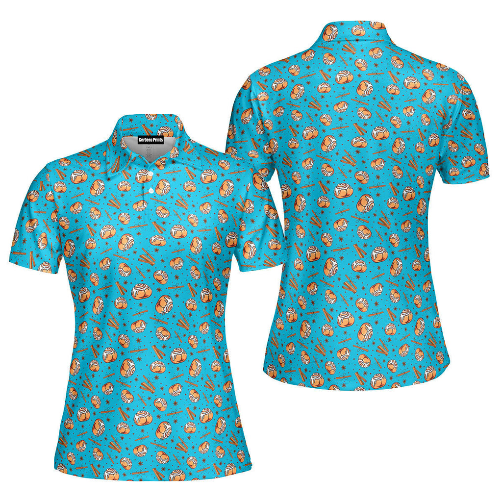 Buns-Polo Shirt For Women-Gerbera Prints