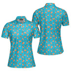 Buns-Polo Shirt For Women-Gerbera Prints