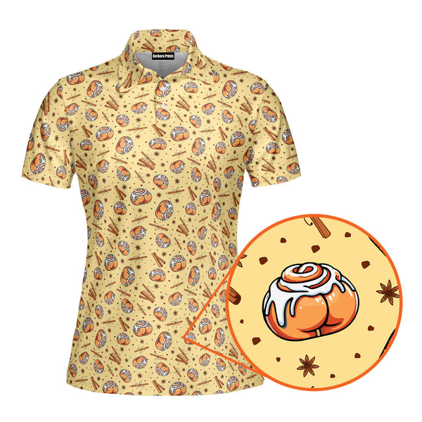 Cinnamon Roll Buns Cookie Cutter Funny Polo Shirt For Women