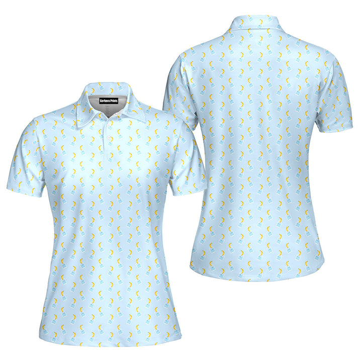 Banana Deep in Jar Funny Polo Shirt For Women