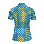 Chicks Dig Me Easter Eggs-Polo Shirt For Women-Gerbera Prints