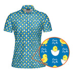 Chicks Dig Me Easter Eggs-Polo Shirt For Women-Gerbera Prints