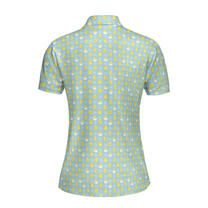 Chicks Dig Me Easter Eggs Funny Polo Shirt For Women