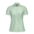 Chicks Dig Me Easter Eggs-Polo Shirt For Women-Gerbera Prints