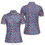 Skittles Candy-Polo Shirt For Women-Gerbera Prints