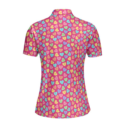 Skittles Candy Funny Polo Shirt For Women