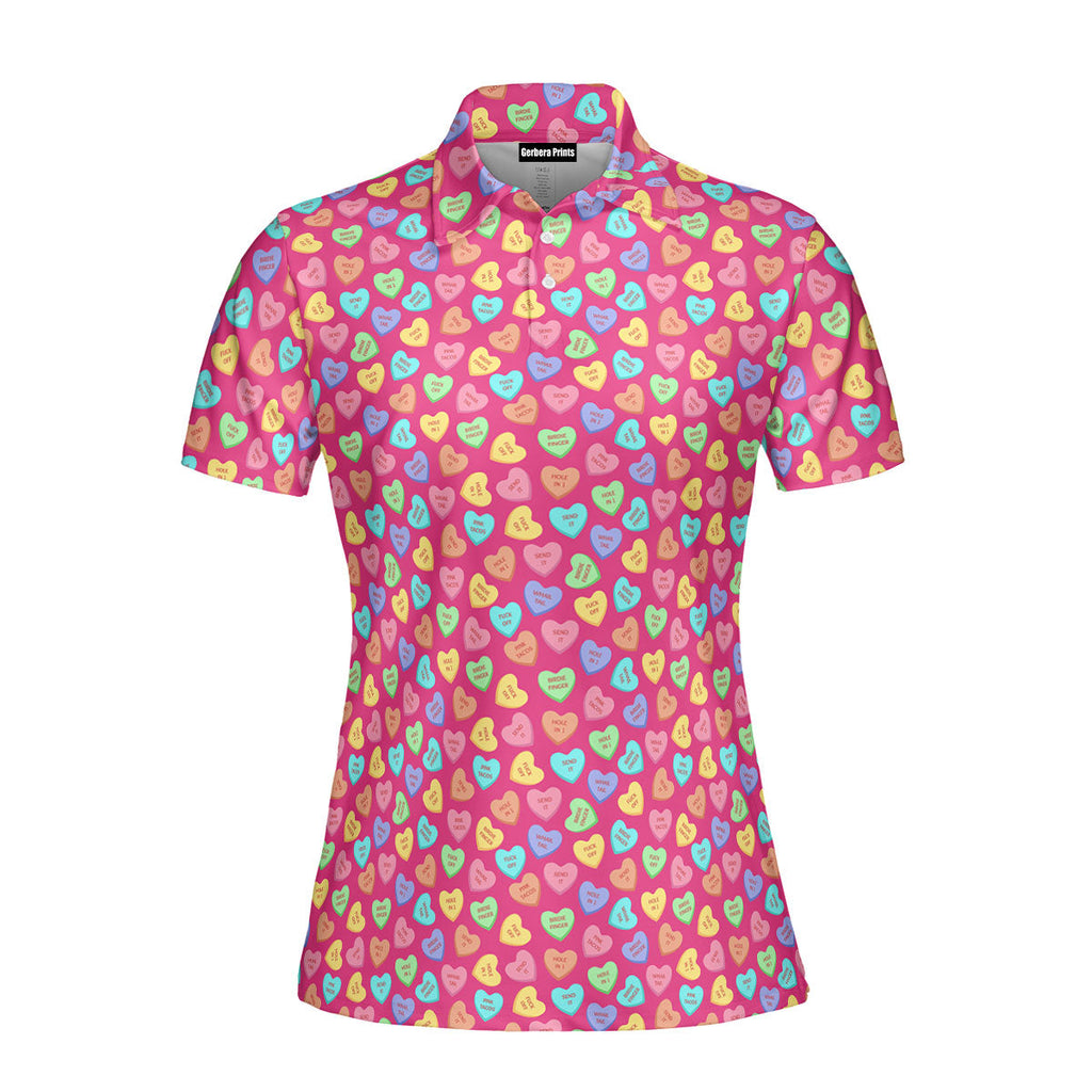 Skittles Candy-Polo Shirt For Women-Gerbera Prints