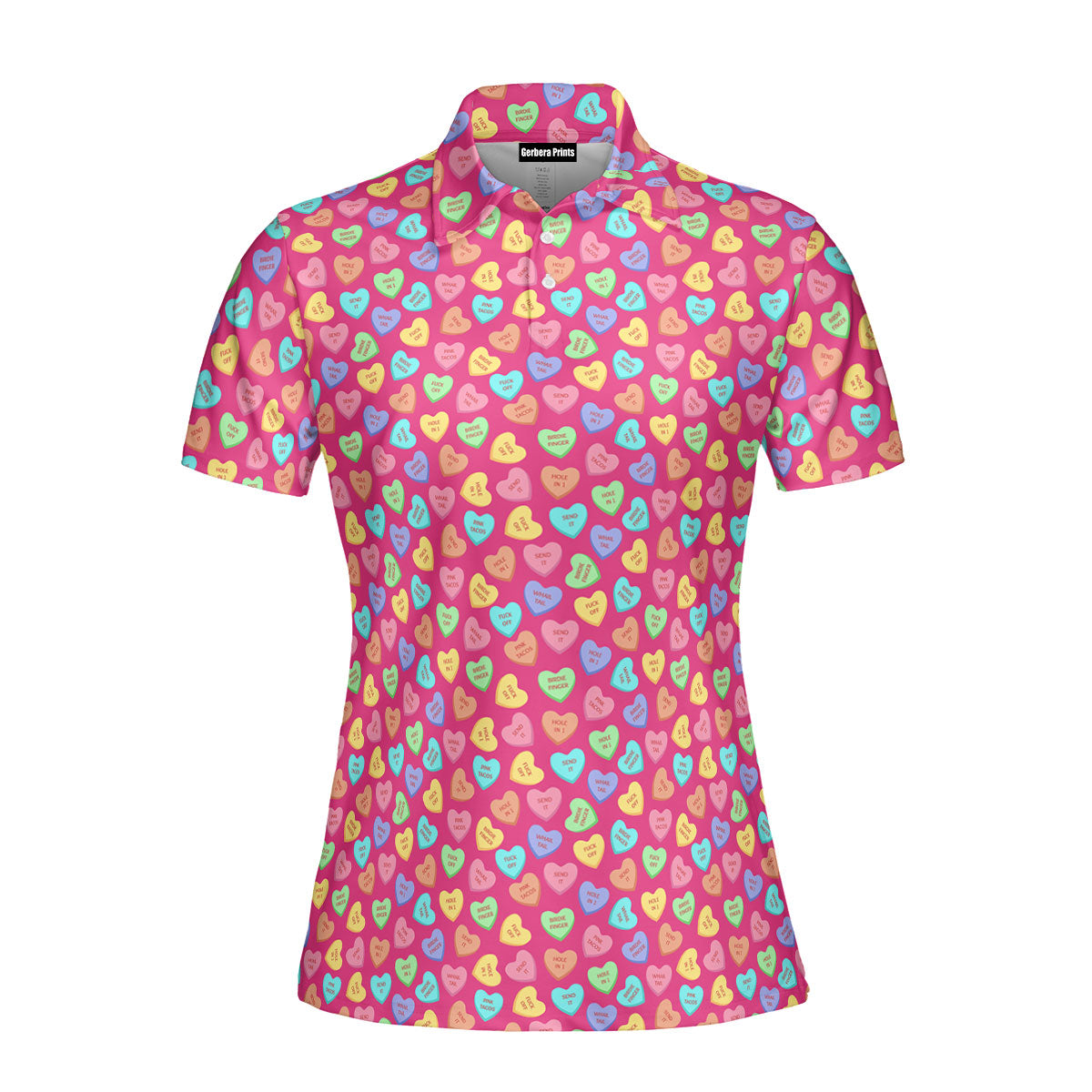 Skittles Candy-Polo Shirt For Women-Gerbera Prints