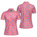 Skittles Candy-Polo Shirt For Women-Gerbera Prints