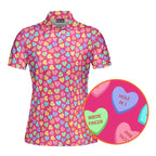 Skittles Candy-Polo Shirt For Women-Gerbera Prints