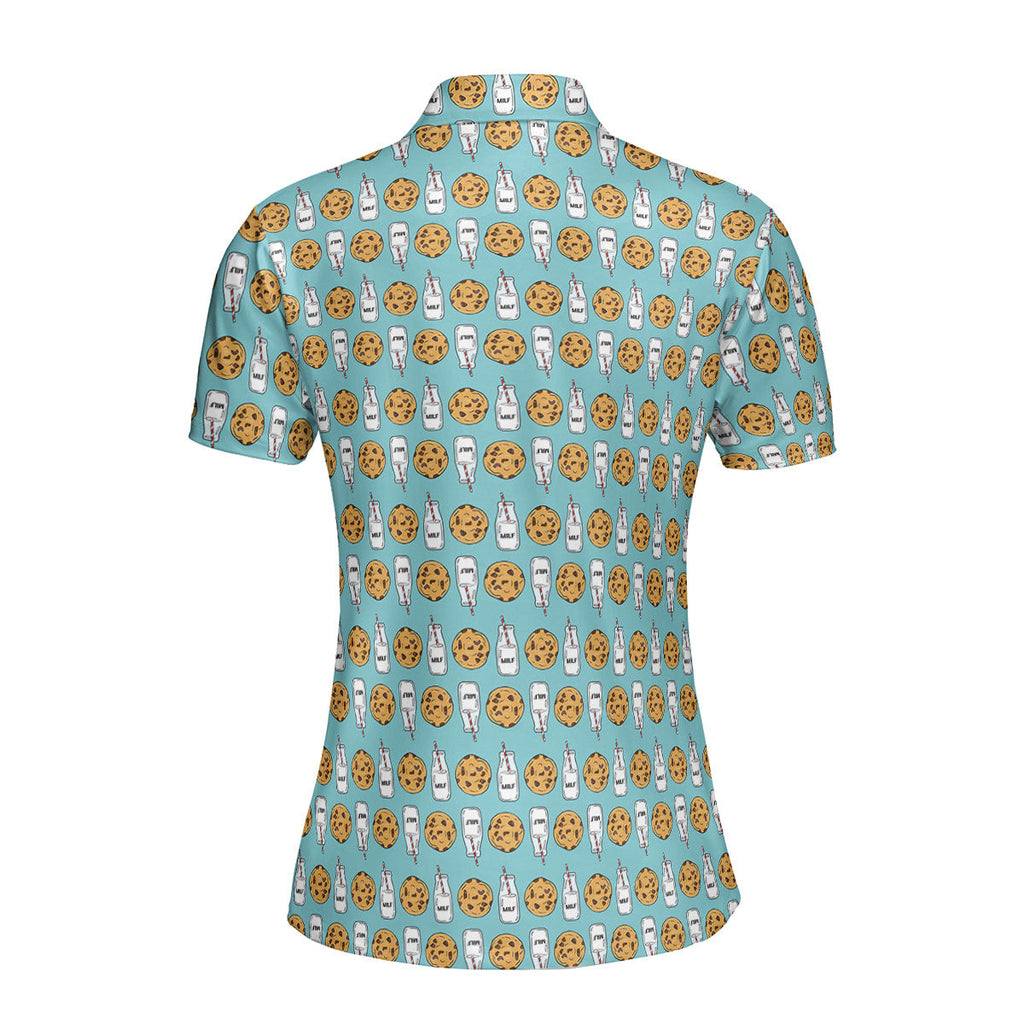 Milk 'N' Cookies-Polo Shirt For Women-Gerbera Prints