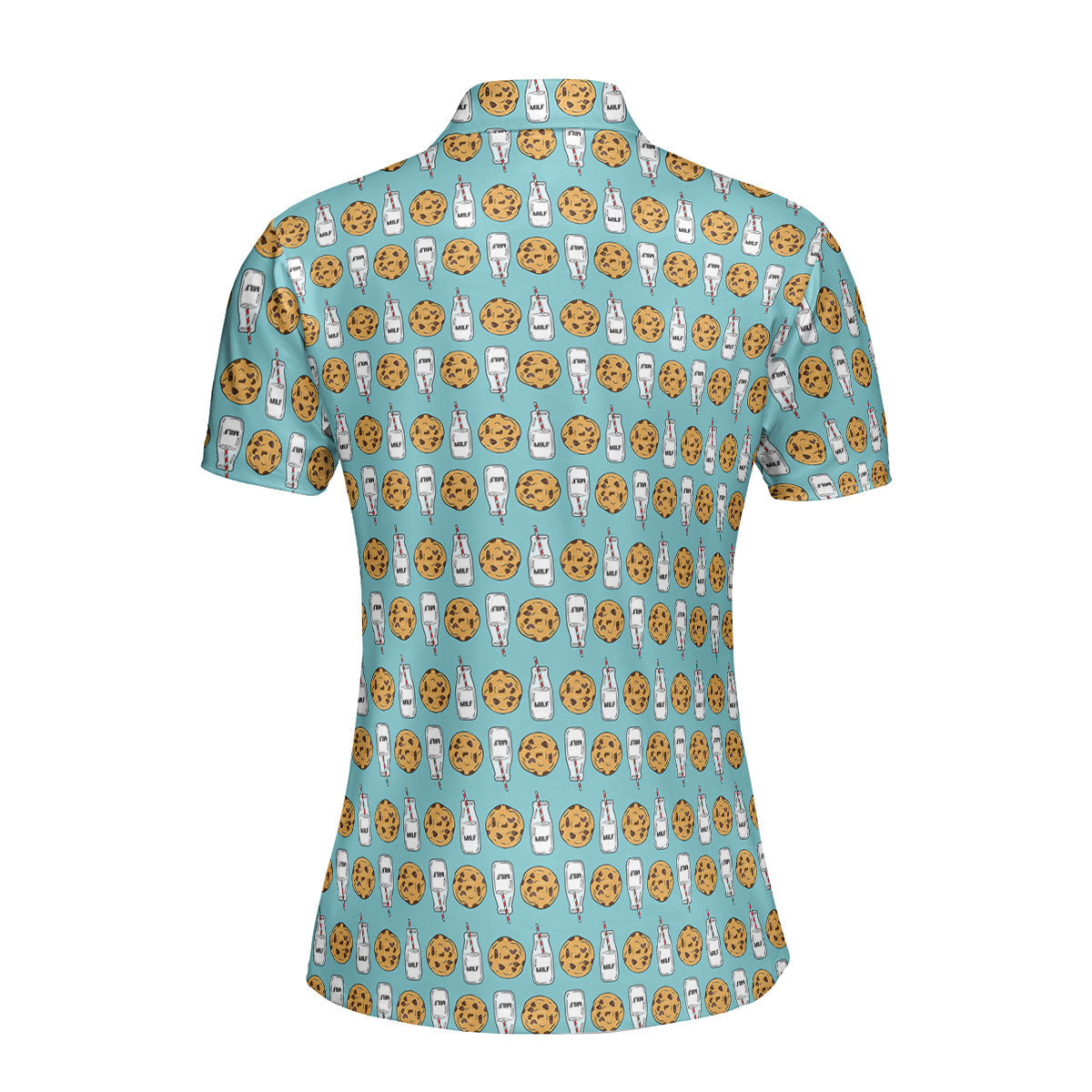 Milk 'N' Cookies-Polo Shirt For Women-Gerbera Prints