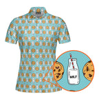 Milk 'N' Cookies-Polo Shirt For Women-Gerbera Prints