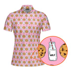 Milk 'N' Cookies-Polo Shirt For Women-Gerbera Prints