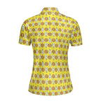 Milk 'N' Cookies-Polo Shirt For Women-Gerbera Prints