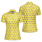 Milk 'N' Cookies-Polo Shirt For Women-Gerbera Prints