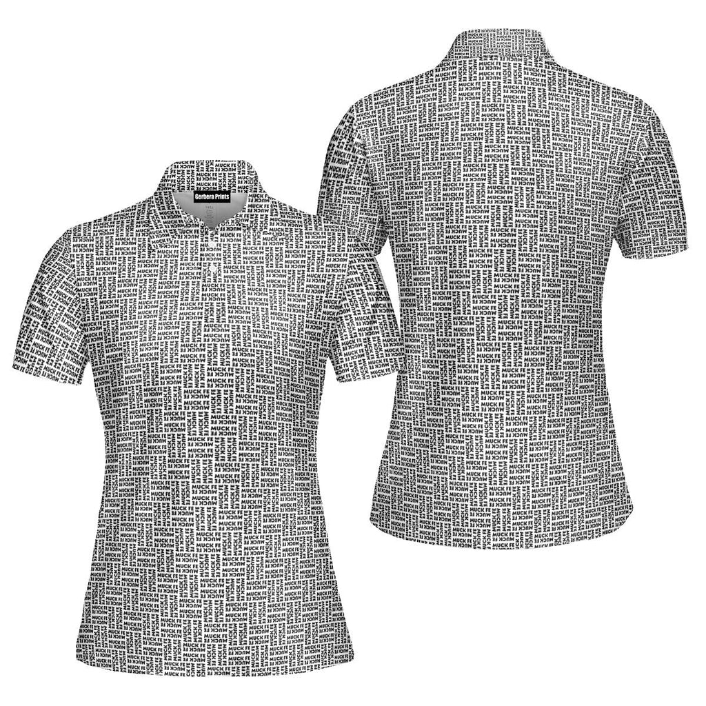 Muck Fe-Polo Shirt For Women-Gerbera Prints