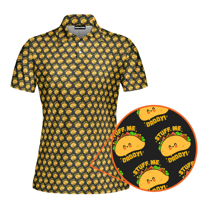 Stuff Me Daddy Funny Polo Shirt For Women 