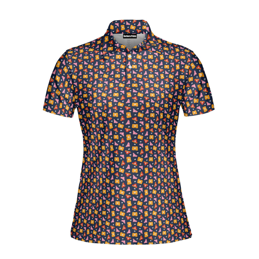 Wet Dream-Polo Shirt For Women-Gerbera Prints