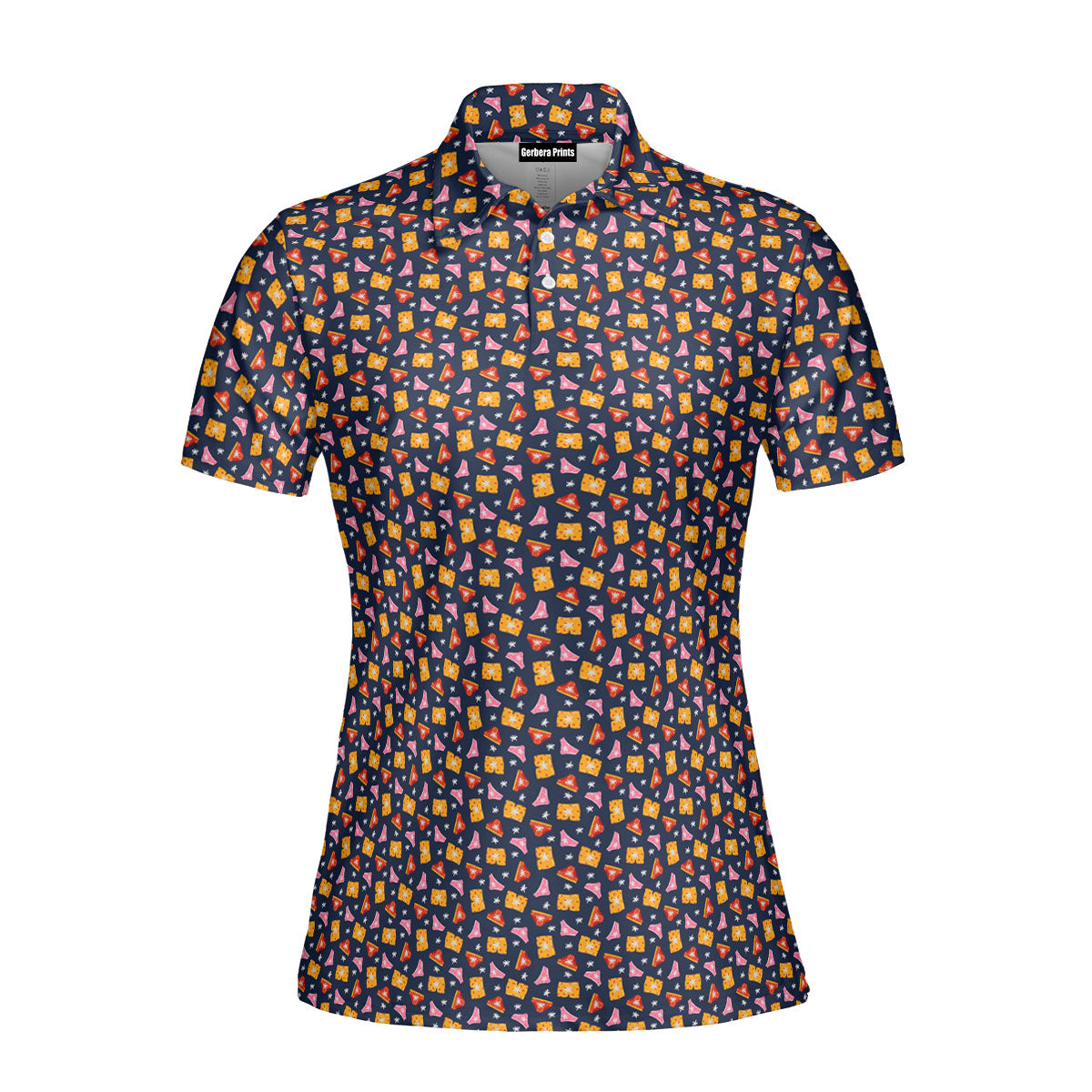 Wet Dream-Polo Shirt For Women-Gerbera Prints