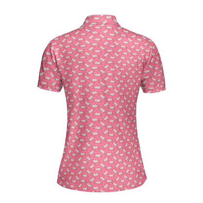 Choking The Chicken Funny Polo Shirt For Women
