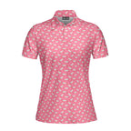 Choking The Chicken-Polo Shirt For Women-Gerbera Prints