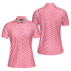 Choking The Chicken-Polo Shirt For Women-Gerbera Prints