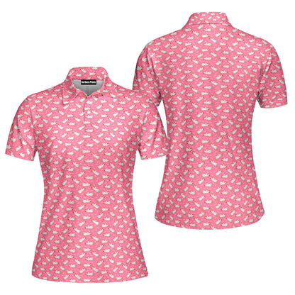 Choking The Chicken Funny Polo Shirt For Women