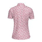 Vertical Smile-Polo Shirt For Women-Gerbera Prints